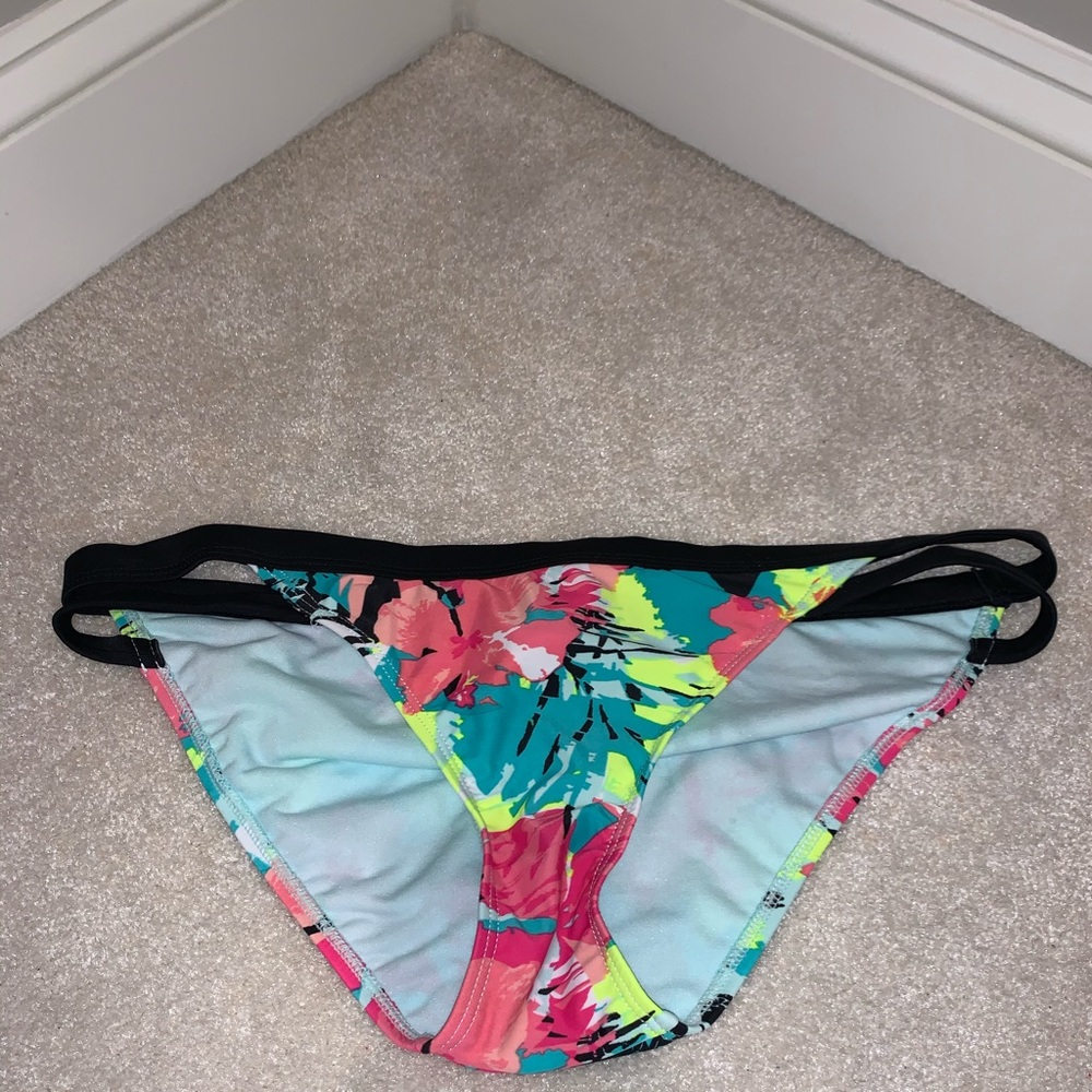Floral Neon Bikini Bottoms